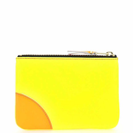 Comme Des Garcons Wallet fluo mini pouch