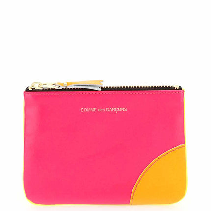 Comme Des Garcons Wallet fluo mini pouch