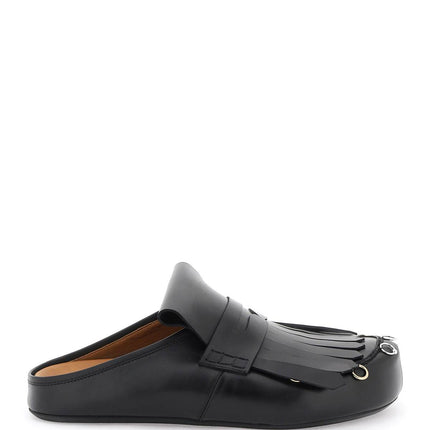 Marni leather clogs with bangs and piercings