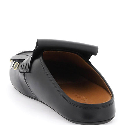 Marni leather clogs with bangs and piercings