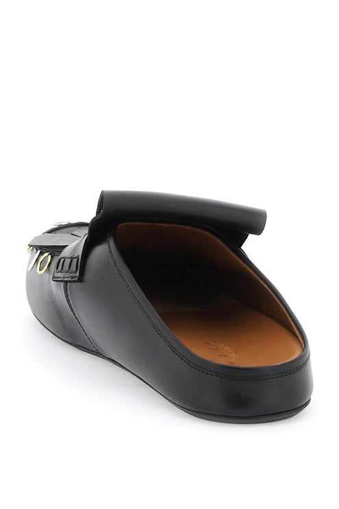 Marni leather clogs with bangs and piercings