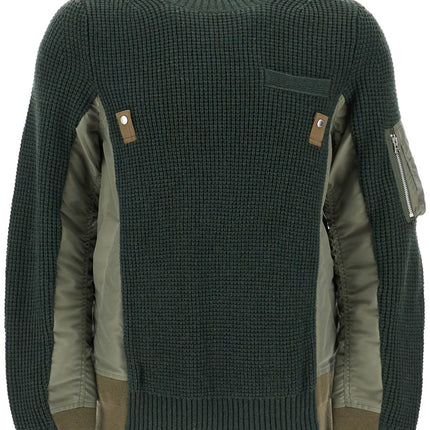 Sacai layered effect pullover