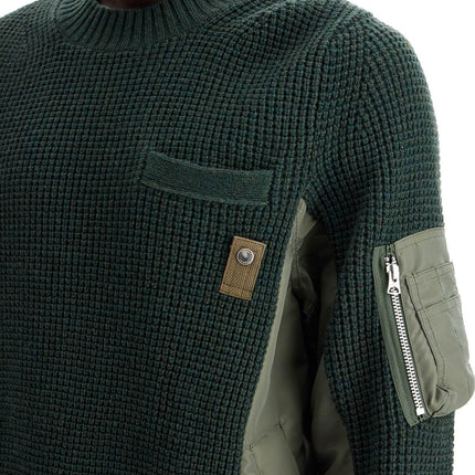 Sacai layered effect pullover