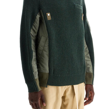 Sacai layered effect pullover