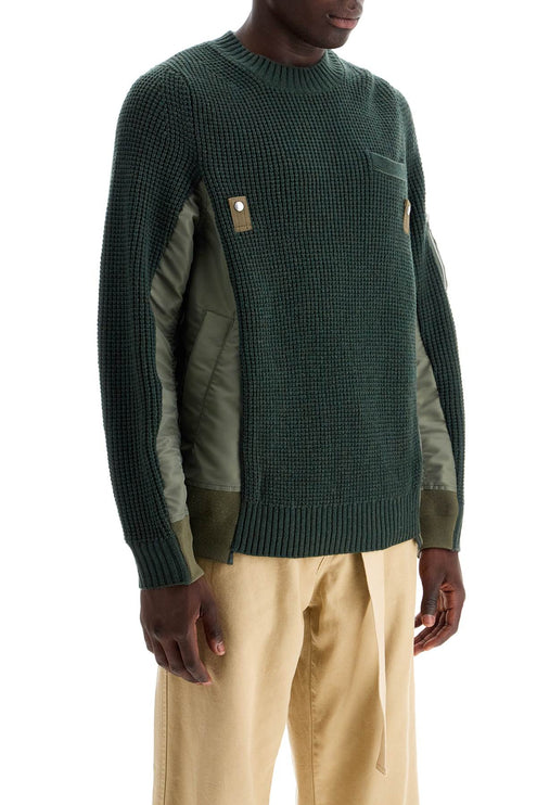 Sacai layered effect pullover