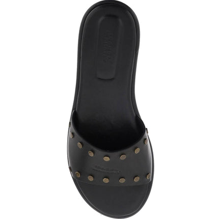 Isabel Marant leather vikee slides