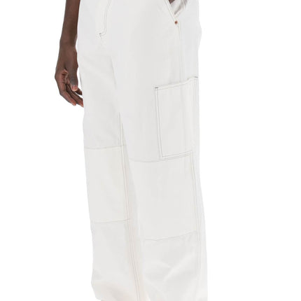 MM6 Maison Margiela wide cotton canvas trousers for men or women