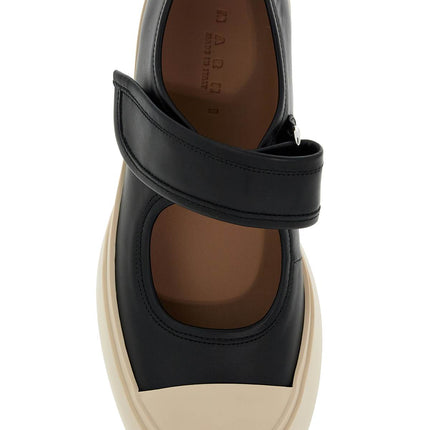 Marni pablo mary jane nappa leather sneakers