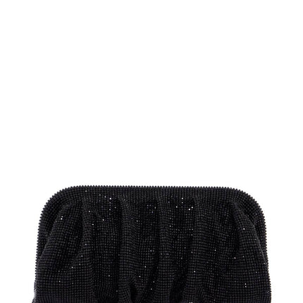 Benedetta Bruzziches elegant large black rhinestone evening bag for ceremony