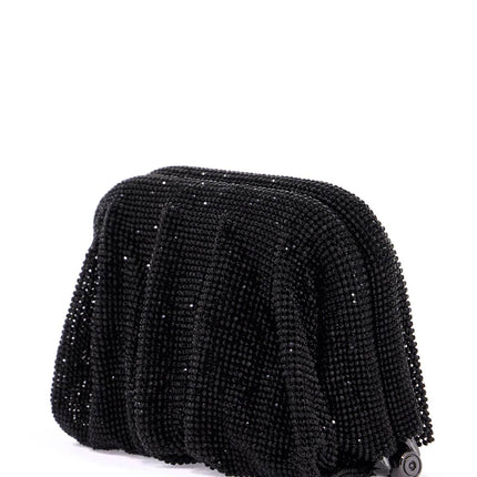 Benedetta Bruzziches compact bag venus la petite in black rhinestones