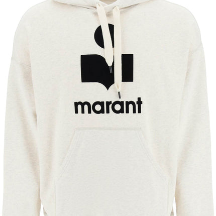 Marant 'miley' hoodie with flocked logo