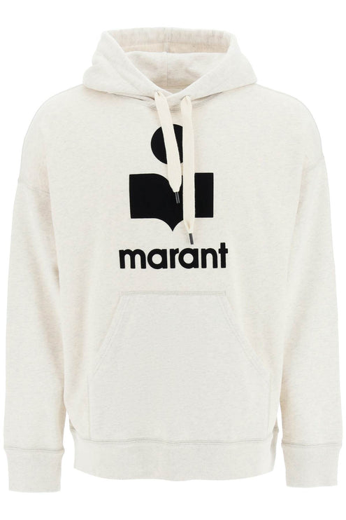 Marant 'miley' hoodie with flocked logo