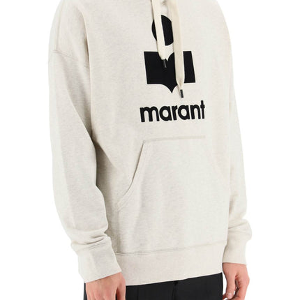 Marant 'miley' hoodie with flocked logo