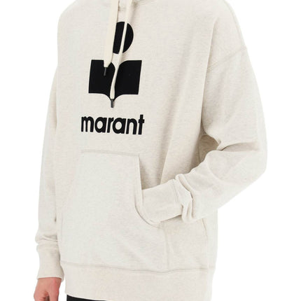 Marant 'miley' hoodie with flocked logo