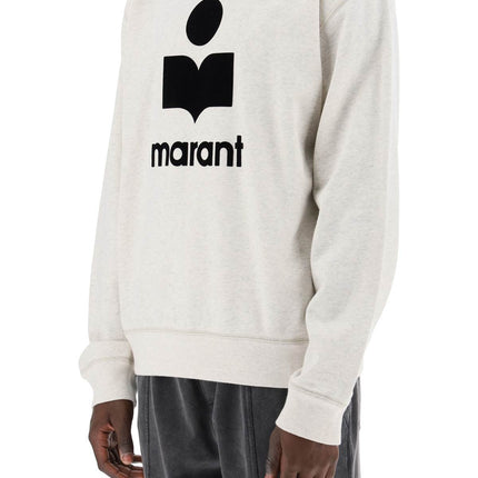 Marant mikoy flocked logo sweatshirt