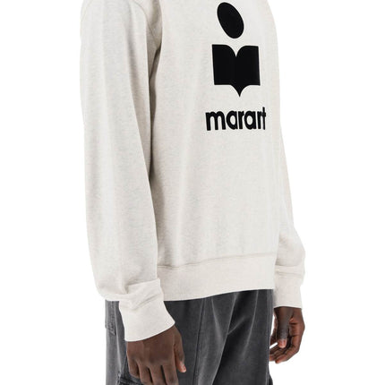 Marant mikoy flocked logo sweatshirt