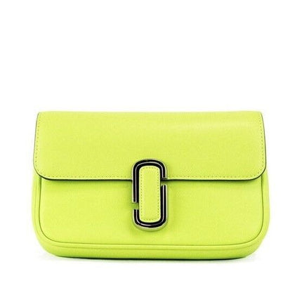 The J Marc Green Glow Smooth Leather Shoulder Crossbody Bolso