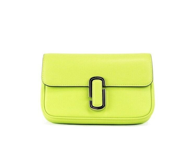 The J Marc Green Glow Smooth Leather Shoulder Crossbody Bolso