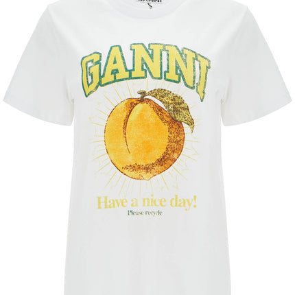 Ganni relaxed fit printed t-shirt