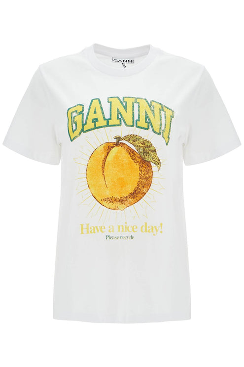 Ganni relaxed fit printed t-shirt