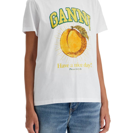 Ganni relaxed fit printed t-shirt