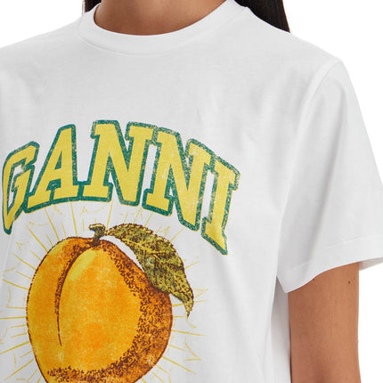 Ganni relaxed fit printed t-shirt