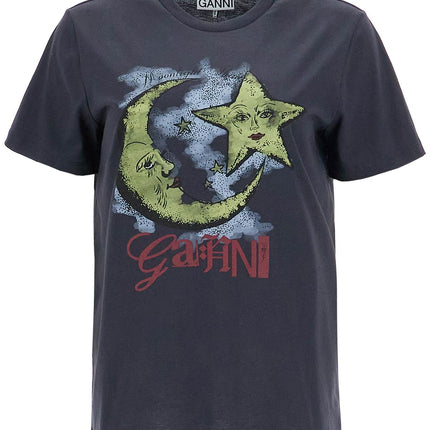 Ganni moonlight print t-shirt