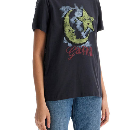 Ganni moonlight print t-shirt