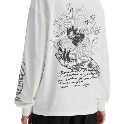 Ganni long-sleeved t-shirt with graphic print