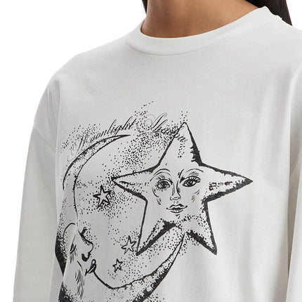 Ganni long-sleeved t-shirt with graphic print