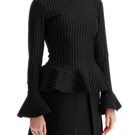 Ganni long-sleeved peplum