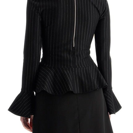 Ganni long-sleeved peplum