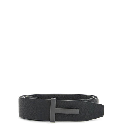 Tom Ford elegant brown and black calfskin belt made in italy