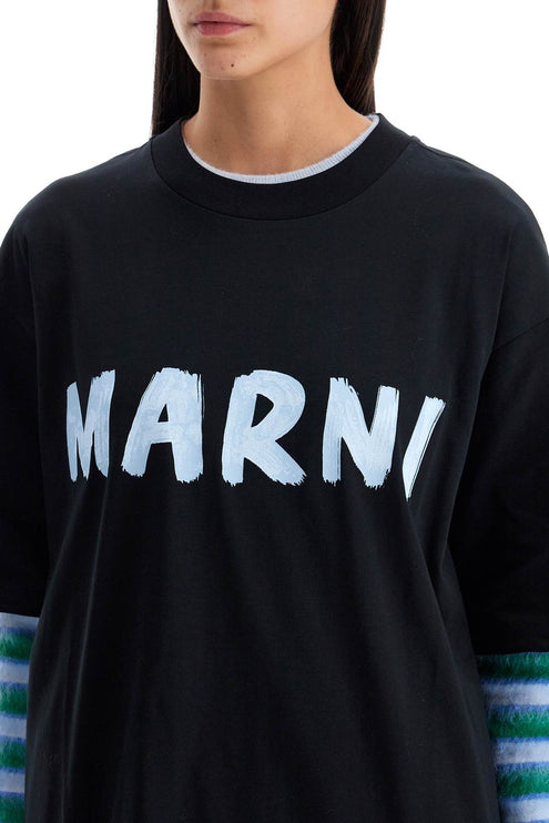 Marni oversized logo t