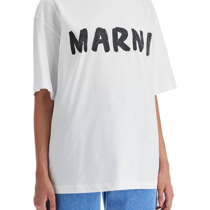 Marni oversized logo t