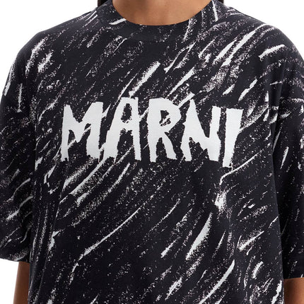 Marni "abstract pattern logo t-shirt with