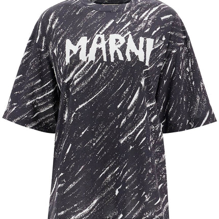 Marni "abstract pattern logo t-shirt with