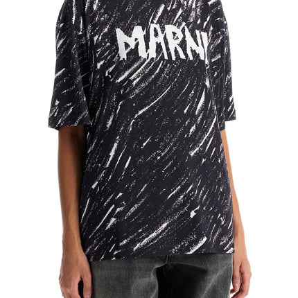 Marni "abstract pattern logo t-shirt with