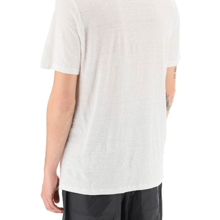 Marant karman linen logo t-shirt