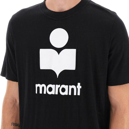 Marant karman linen logo t-shirt