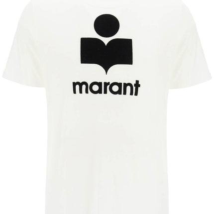 Marant karman linen logo t-shirt