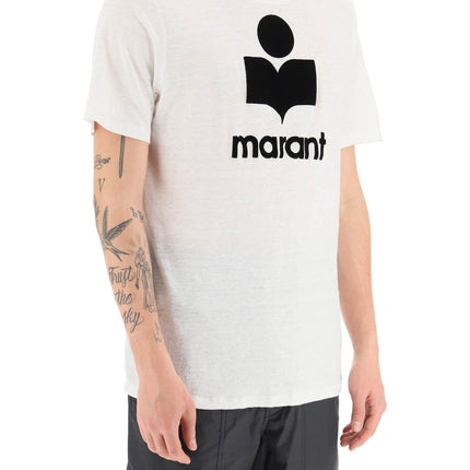 Marant karman linen logo t-shirt