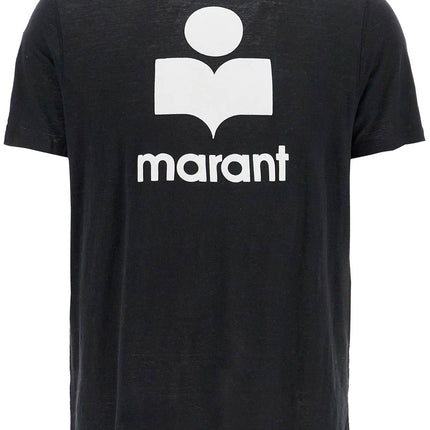 Marant karman linen logo t-shirt