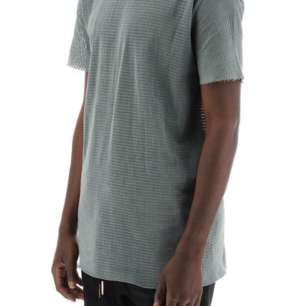 Boris Bidjan Saberi cotton perforated t-shirt