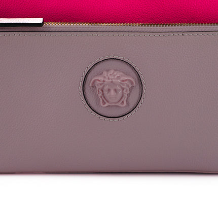 Elegante pochette in pelle rosa