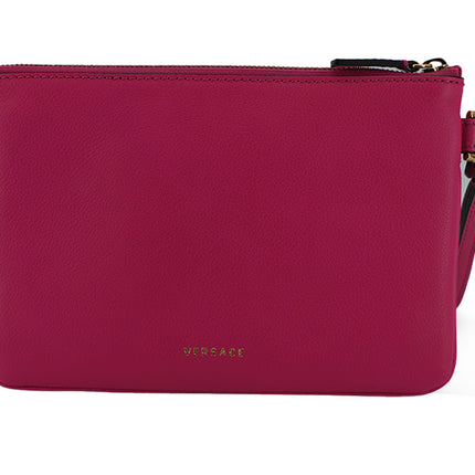 Elegante pochette in pelle rosa