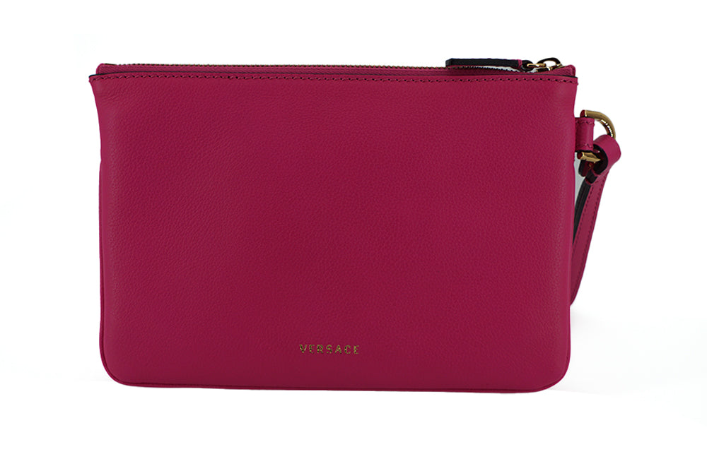 Elegante pochette in pelle rosa