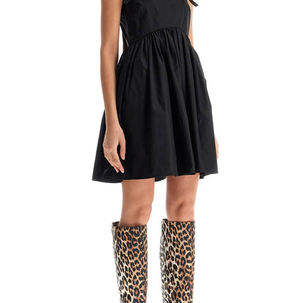 Ganni flared mini dress with