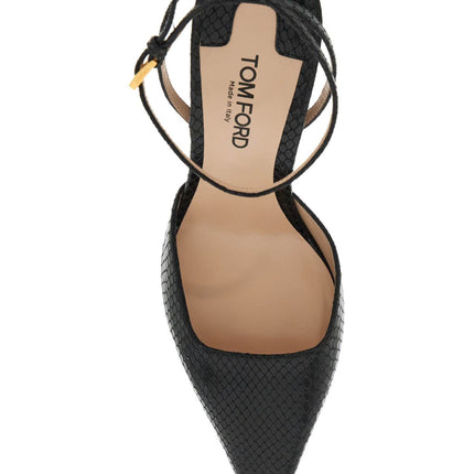 Tom Ford cocco print slingback dã©col