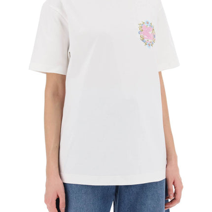 Etro floral pegasus embroidered t-shirt